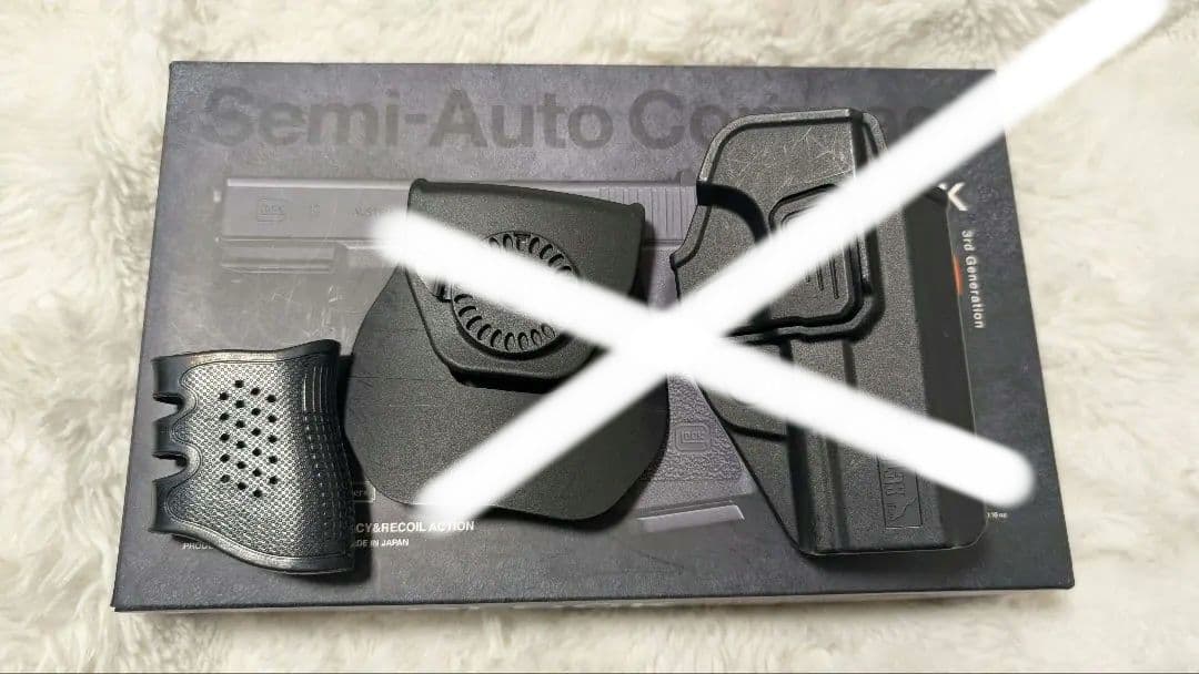 Glock 19 gen3　予備マガジン1本、ホルスター、ラバーグリップ付き