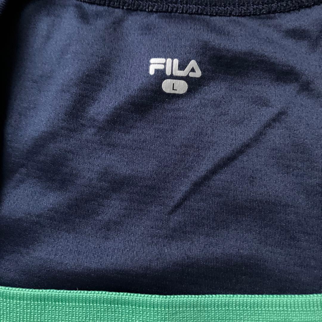 新品 FILA フィラ ワンピース Lサイズ ネイビー