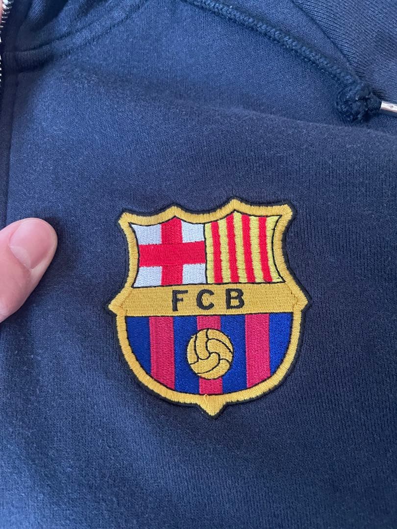 右*す様 Nike FC Barcelona フード付きジャージ ネイビー