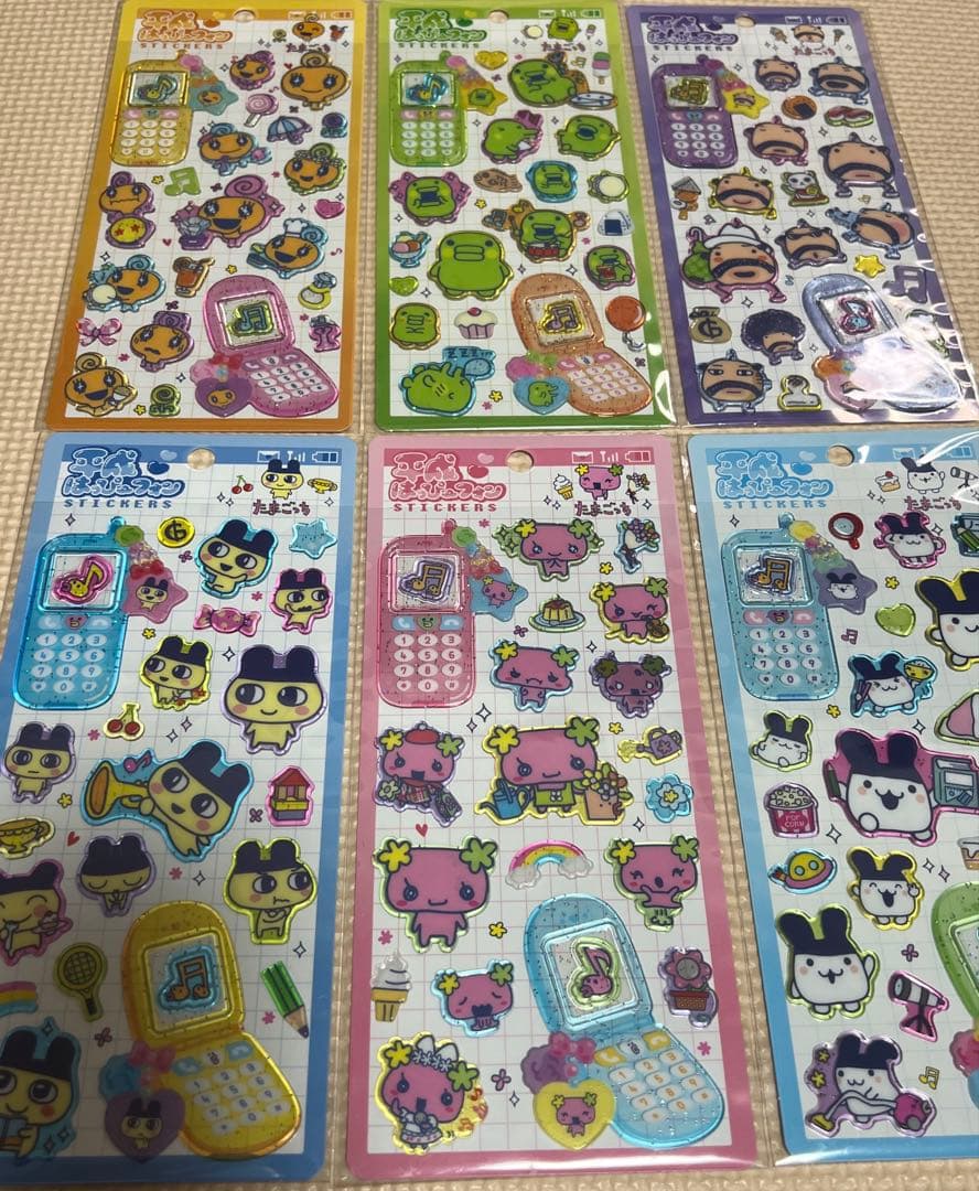 たまごっち　平成はっぴーフォン　コンプリート　2セット　12枚　国内正規品