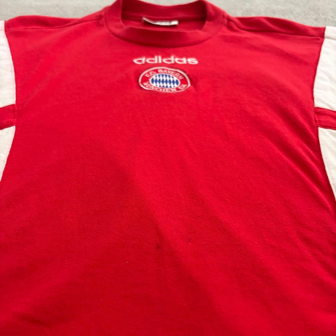 90s adidas Bayern München シャツ E4 Lサイズ　赤