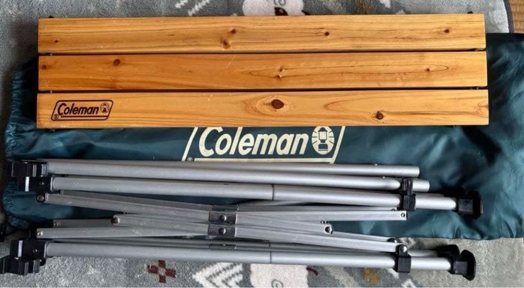 Coleman コールマン ナチュラル ウッドロールテーブル 90