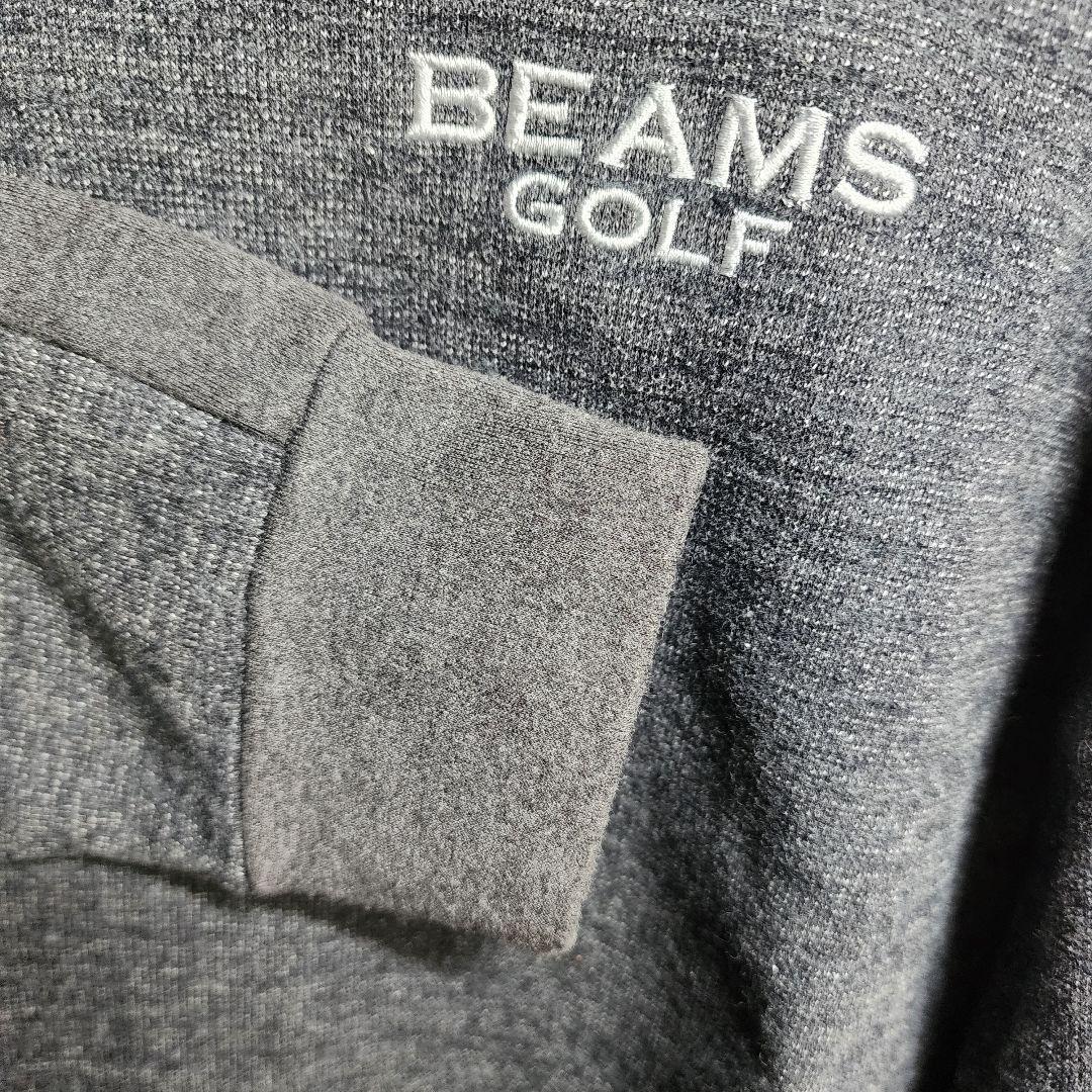 【良品】ビームスゴルフ BEAMS GOLF 長袖ニットモックネックシャツ L