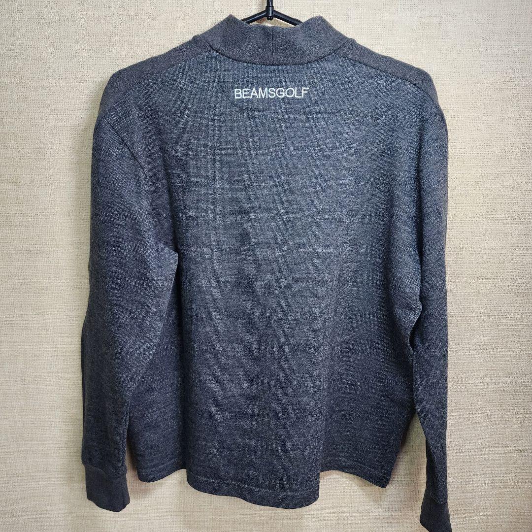 【良品】ビームスゴルフ BEAMS GOLF 長袖ニットモックネックシャツ L