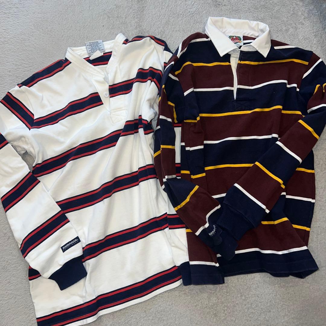 BARBARIAN ラガーシャツ 2点セット (L, XL)