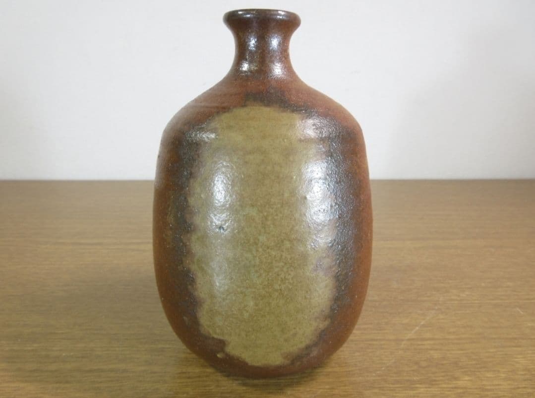 真作保証 山本雄一 自作 備前徳利 酒器 備前焼 県重要無形文化財 (山本陶秀)