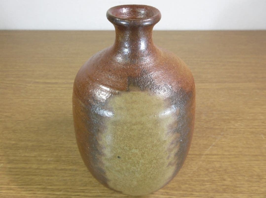 真作保証 山本雄一 自作 備前徳利 酒器 備前焼 県重要無形文化財 (山本陶秀)