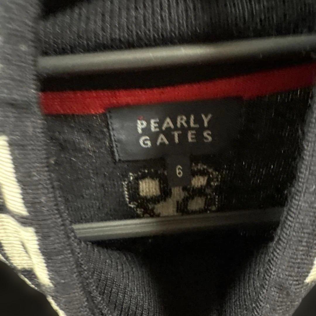 PEARLY GATES ジップアップセーター ブラック