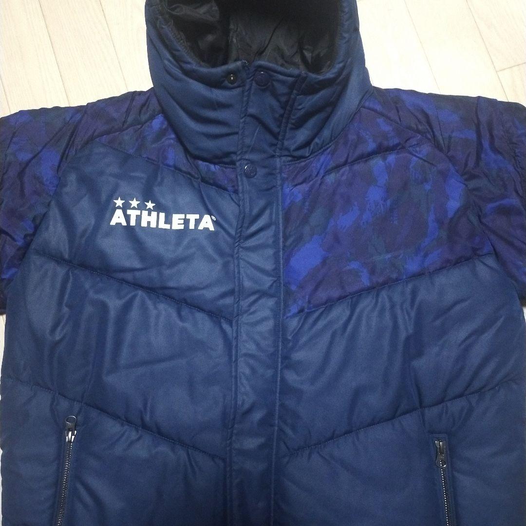 ATHLETA　アスレタ　ベンチコート　ロングコート　ダウン調　肉厚