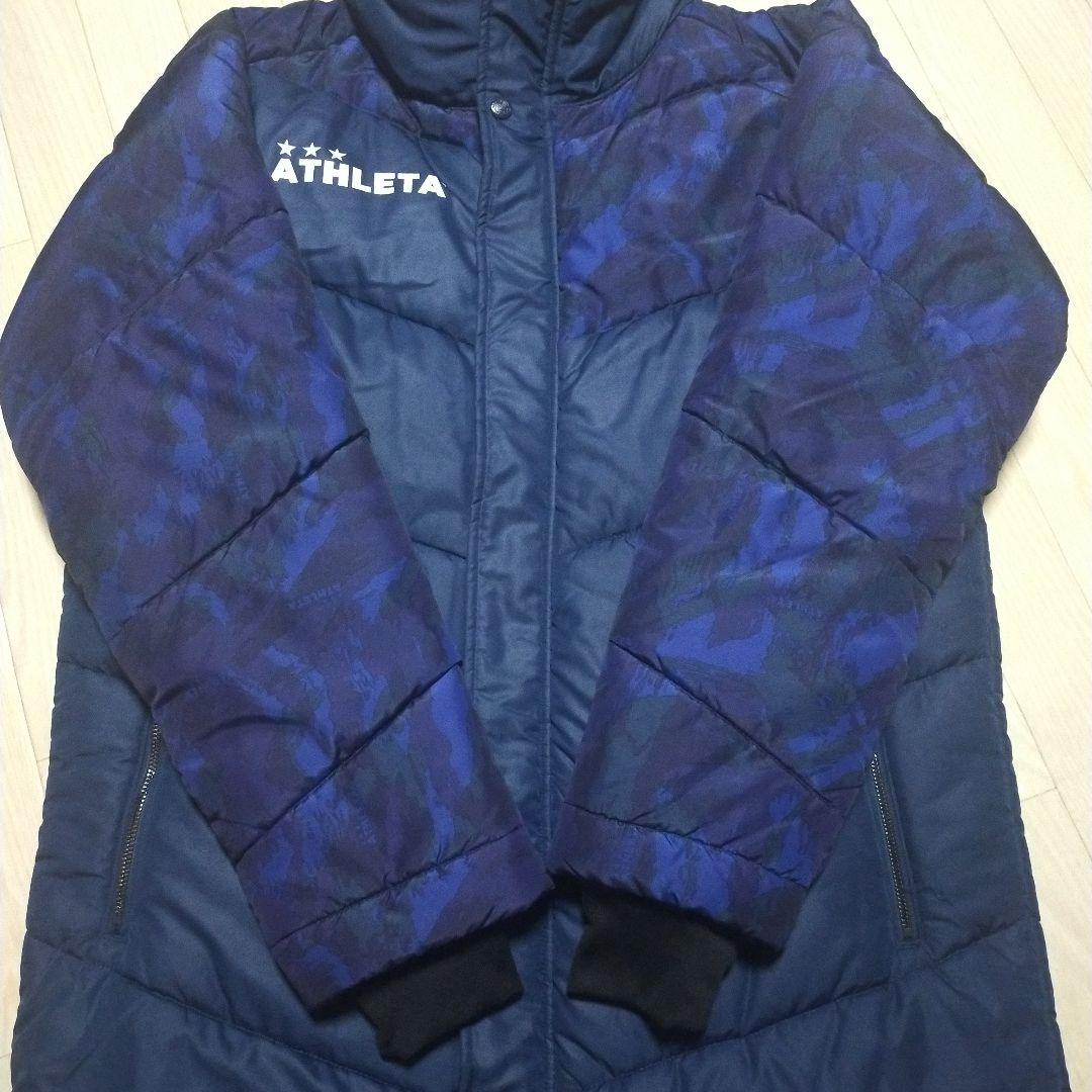 ATHLETA　アスレタ　ベンチコート　ロングコート　ダウン調　肉厚
