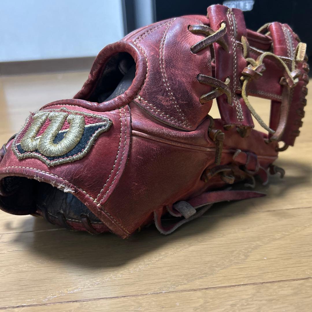 Wilson 硬式グローブ 赤
