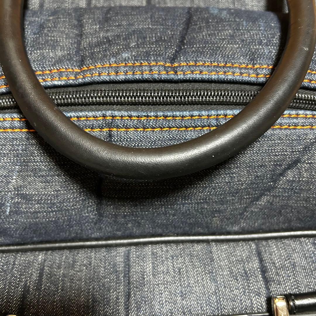 ✨希少✨EVISU エビス　ゴルフ　ボストンバッグ デニム×レザー
