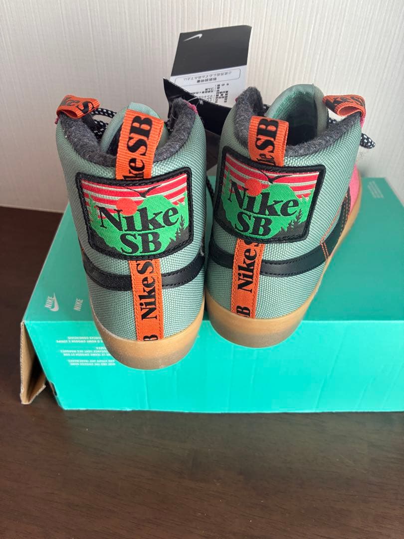 Nike SB ハイカットスニーカー ピンク/グレー/ブラック26.5