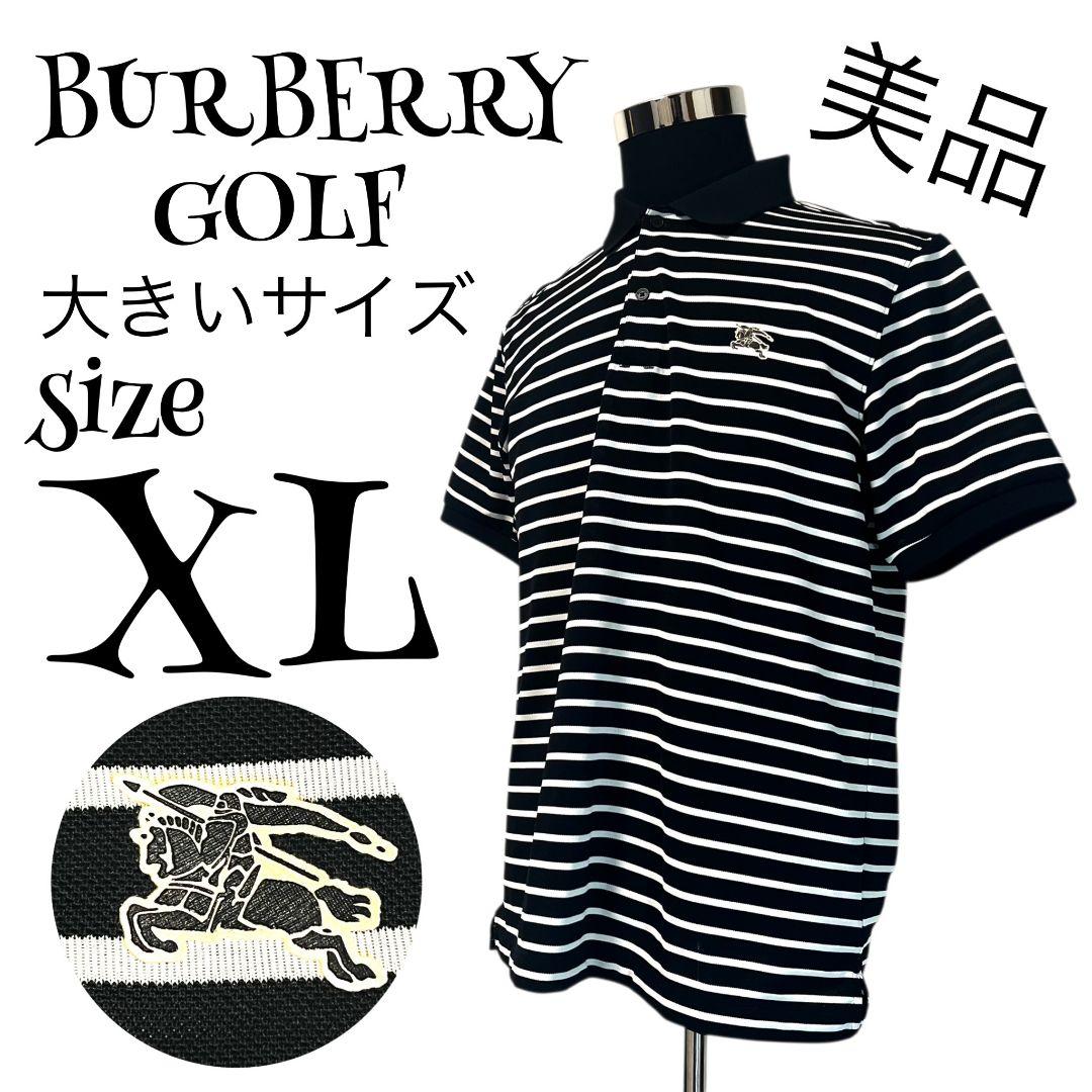 【美品✨️】【4】BURBERRY GOLF ボーダー ゴルフウェア メンズ