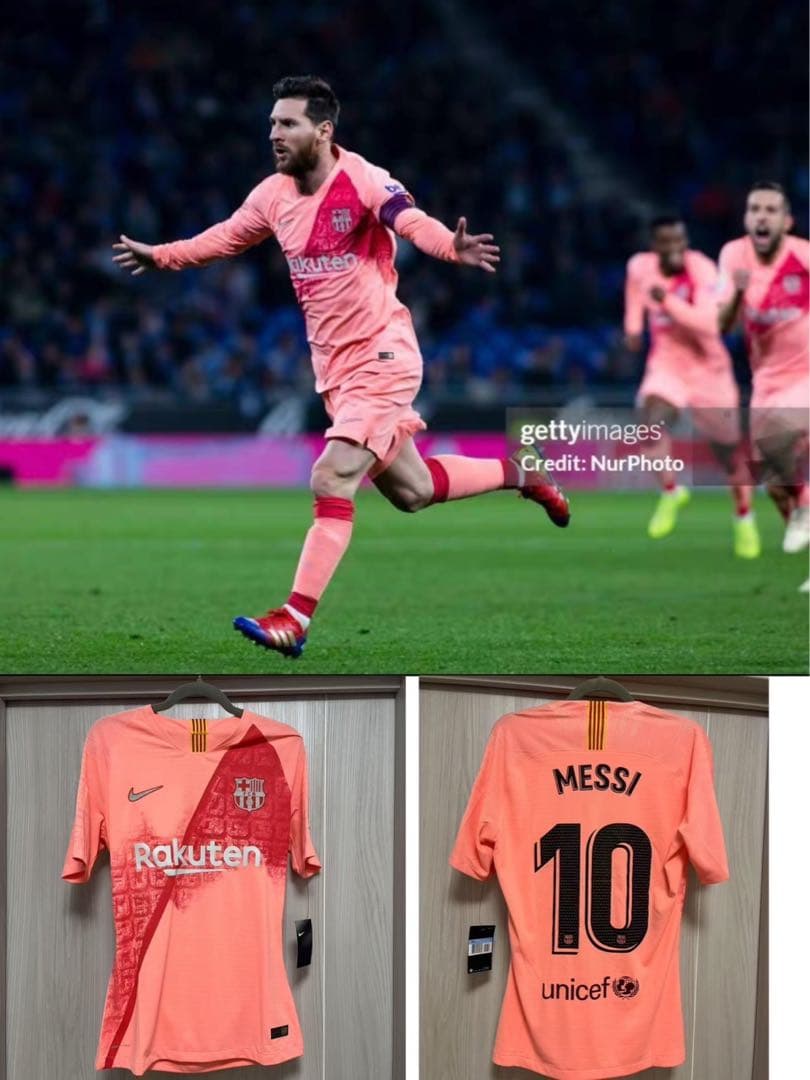 選手支給品Messi メッシ バルセロナ ユニフォーム 18-19 UCL