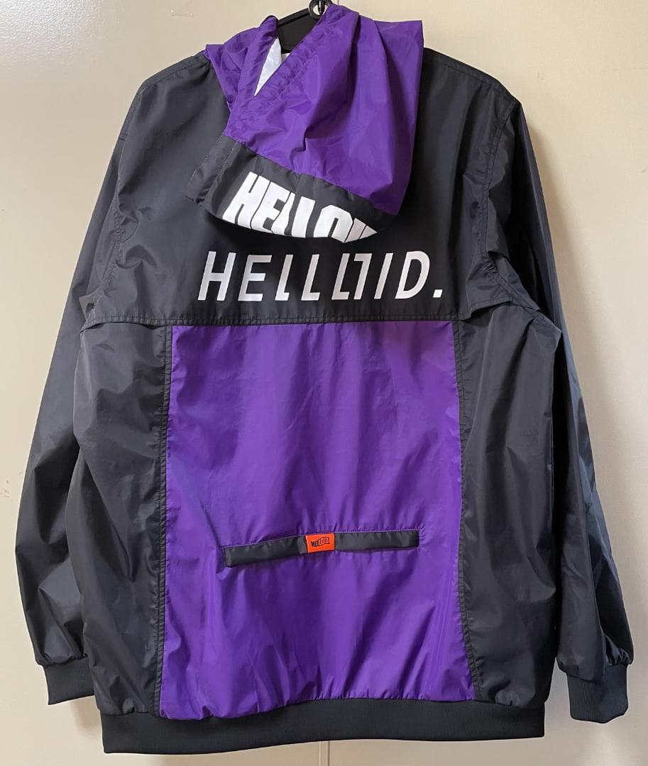 新品未使用HELLOIE RIDE JKT パープルBK XLサイズ55%OFF