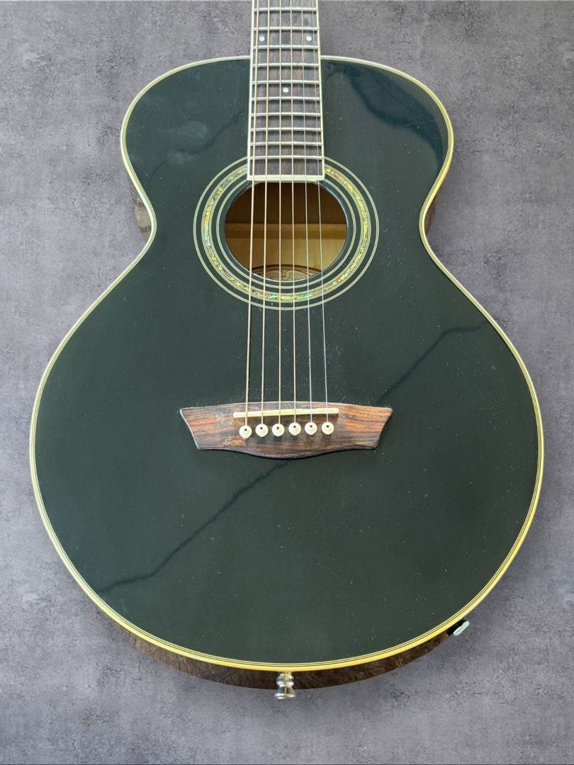 Washburn WPJ5S-B エレアコ ブラックナイトシリーズ 黒 Hケース
