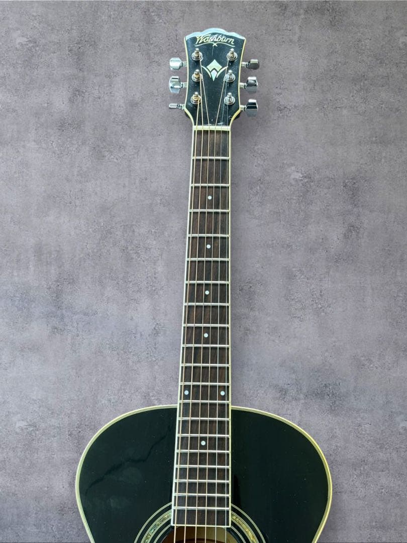 Washburn WPJ5S-B エレアコ ブラックナイトシリーズ 黒 Hケース