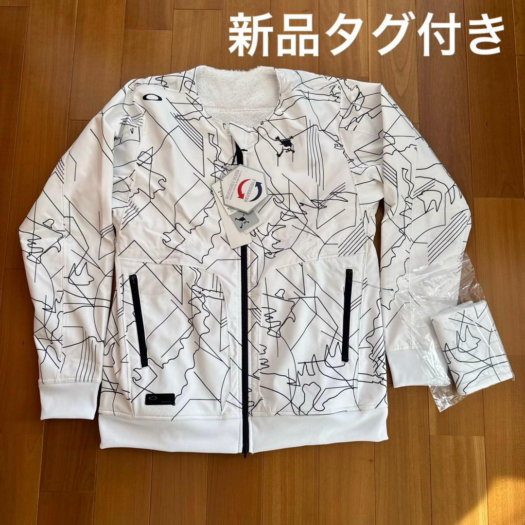 新品未使用タグ付き　Oakley 幾何学模様 フルジップジャケット　高機能