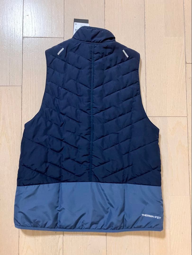 NIKE ランニングウェア ベスト 新品 メンズ アウターナイキM ネイビー