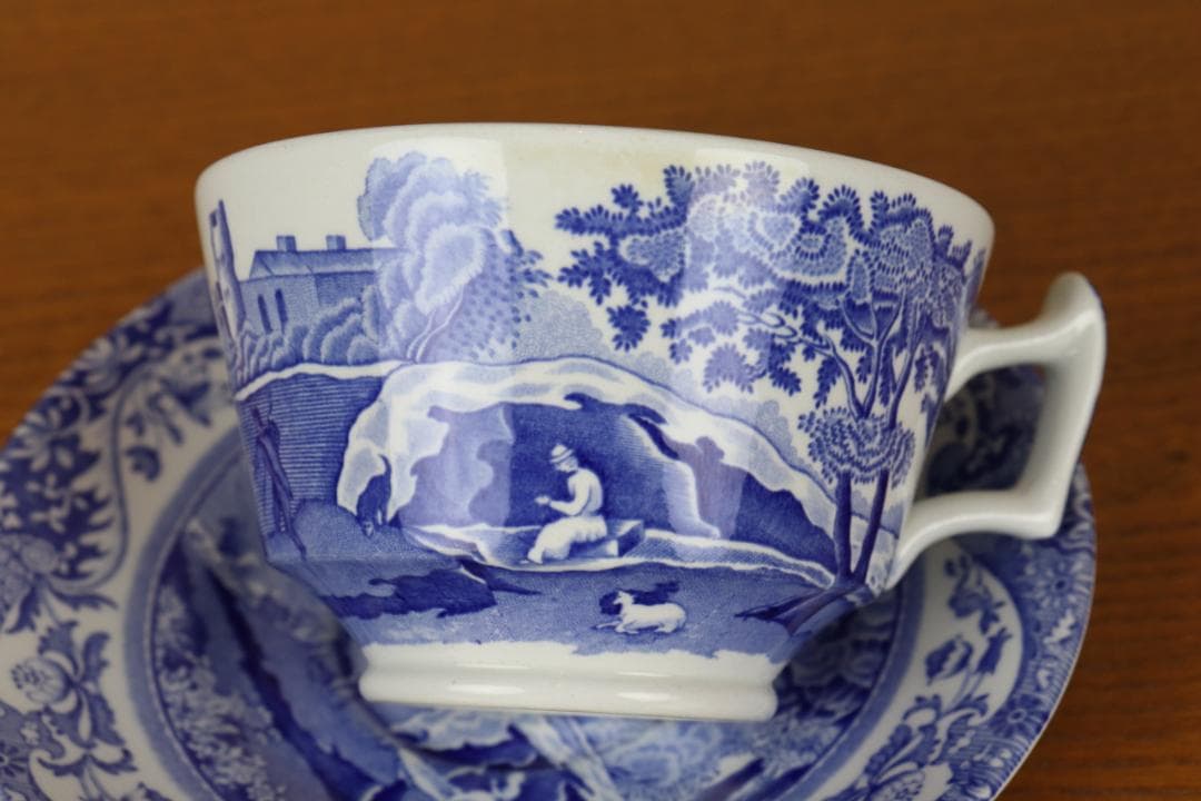お値下げ　スポード　ブルーイタリアン　カップ　イギリス　SPODE　ヴィンテージ