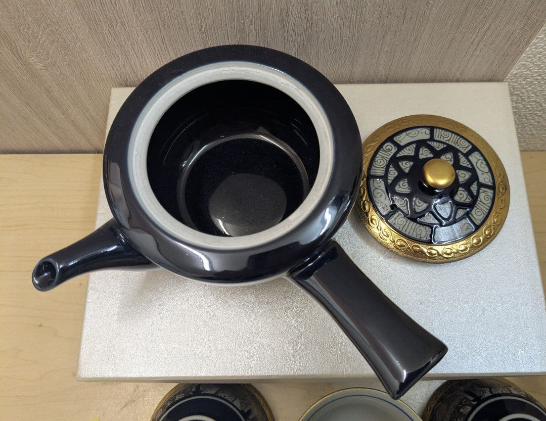 kanku　新品　エクレクティックカイカイパテルナの風　急須1点湯呑み5点