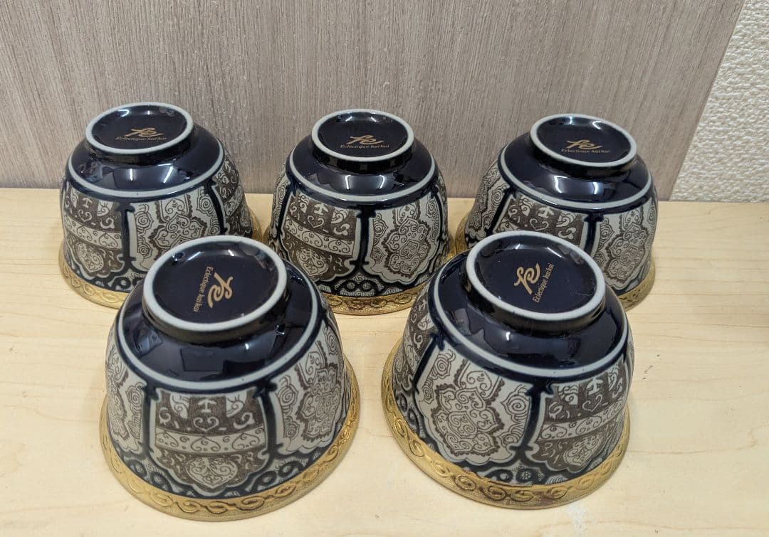 kanku　新品　エクレクティックカイカイパテルナの風　急須1点湯呑み5点