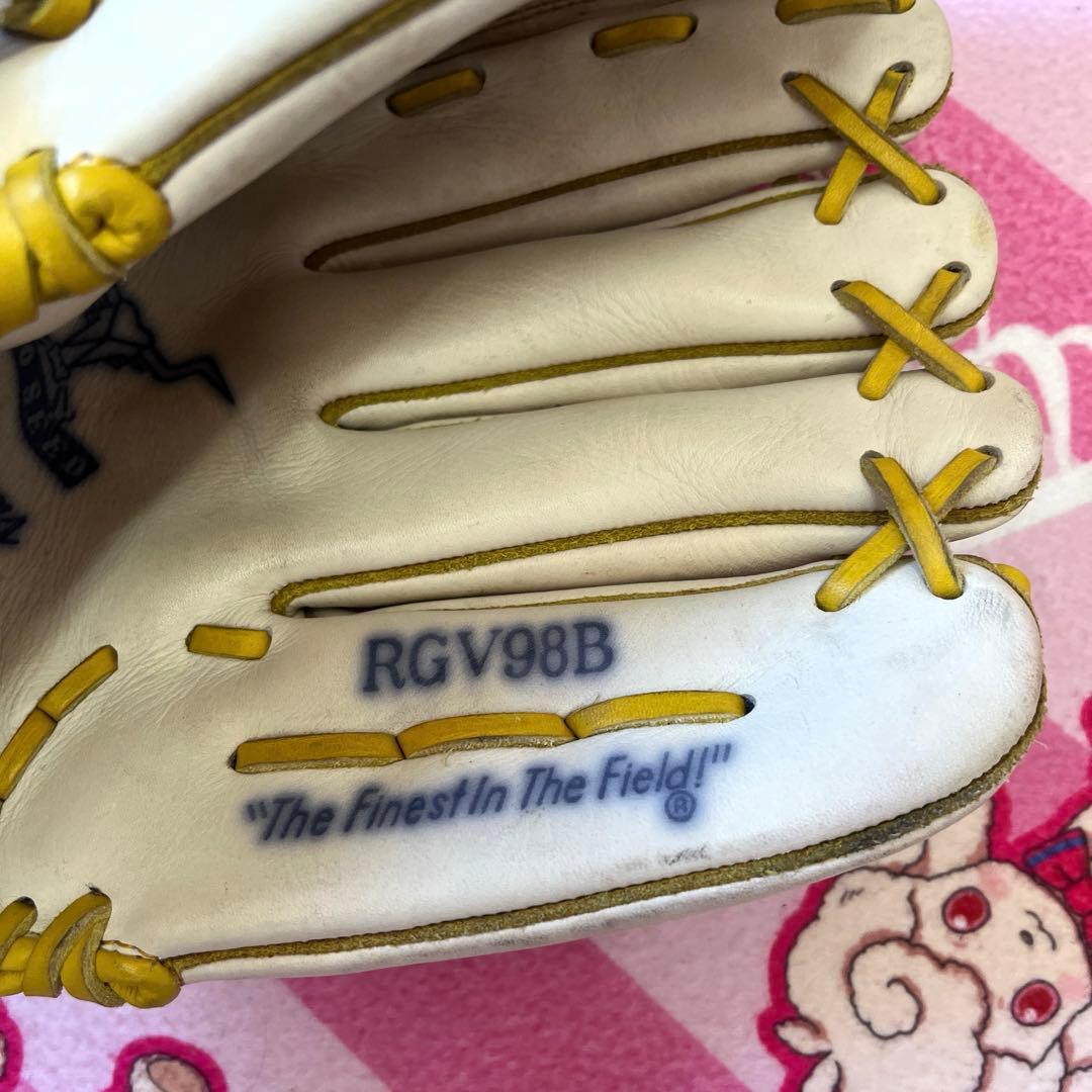 Rawlings 野球グローブ ホワイト/イエロー