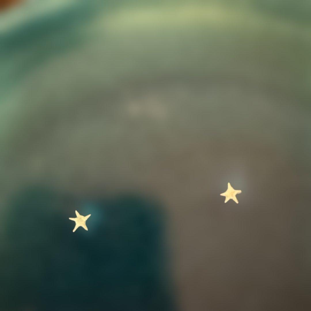 やちむん　きら星工房　星型模様の青緑色食器セット　6点、その他1点