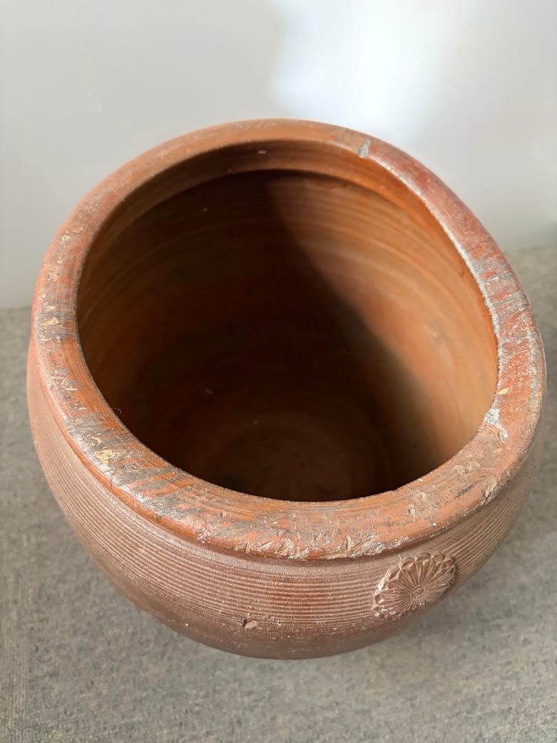 古備前 備前焼 花模様