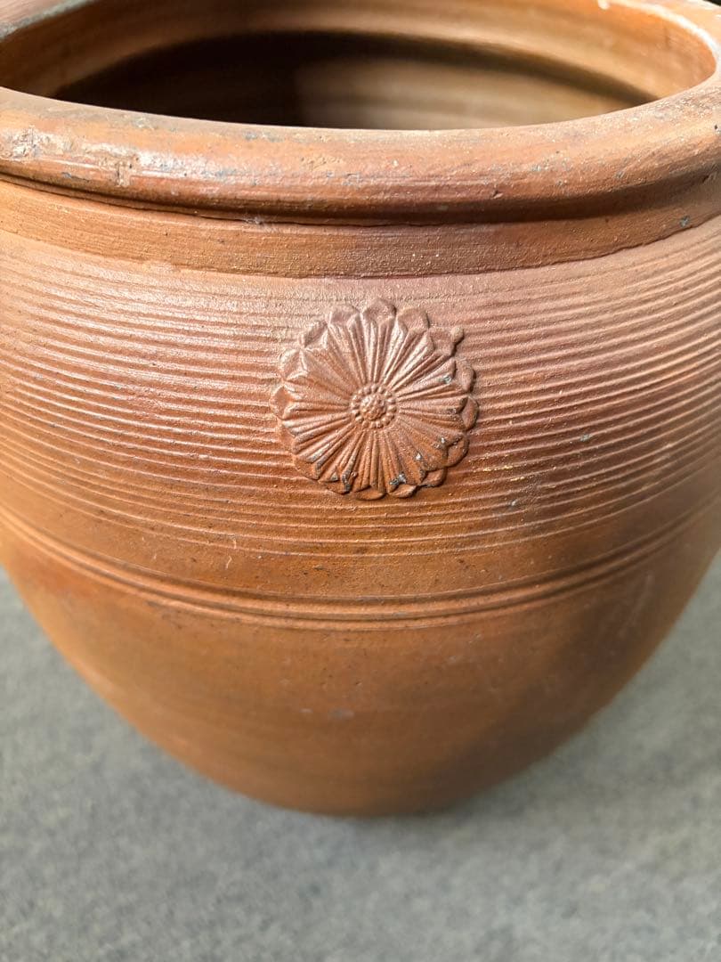 古備前 備前焼 花模様