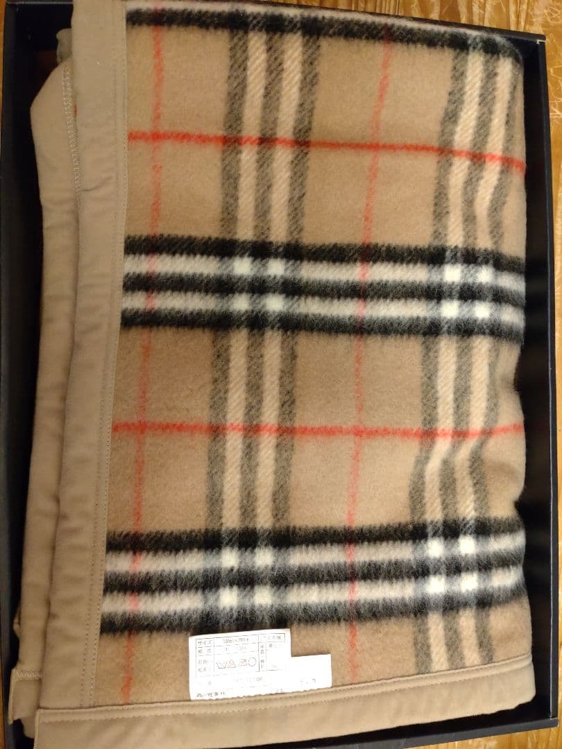 BURBERRY バーバリー 純毛毛布