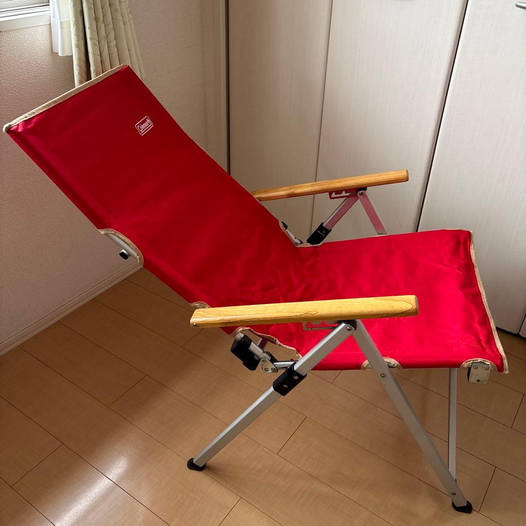 Coleman レイチェア レッド　①