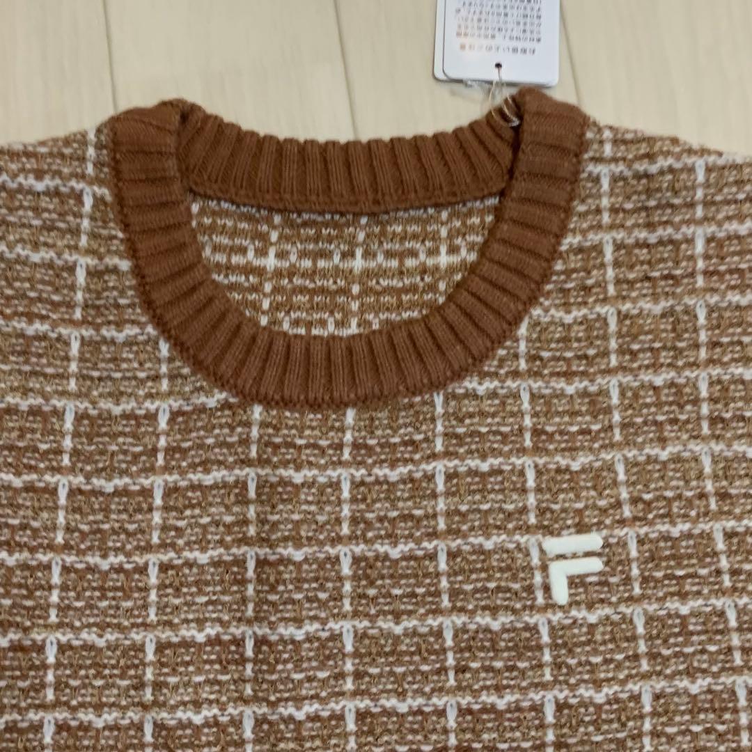 新品【フィラゴルフ】レディース　長袖セーター 、スカート　L/11 セットアップ