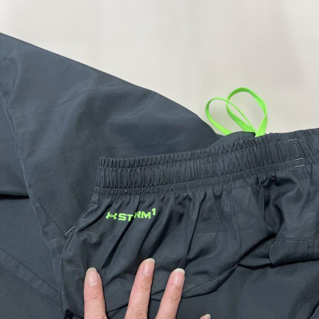 UNDER ARMOUR ジャージ上下セット ブラック/グリーン