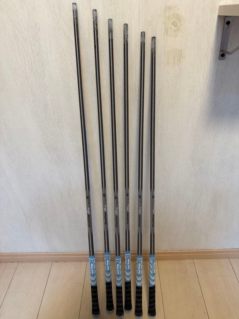 SteelFiber 110/95ゴルフシャフト 6本セット