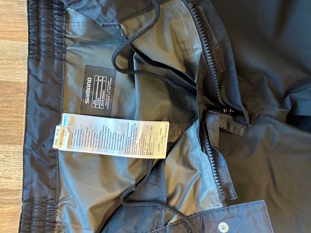 シマノ ベーシックレインスーツ GORE-TEX レインウェア ブラック