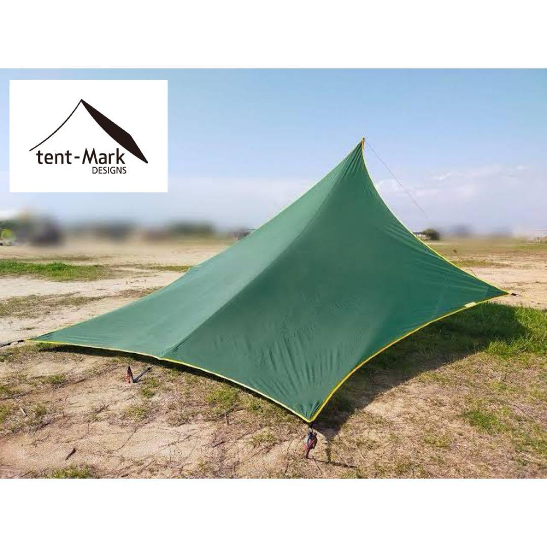 希少廃盤品　ムササビウイング13ft.SilNY 山旅ver グリーン　タープ