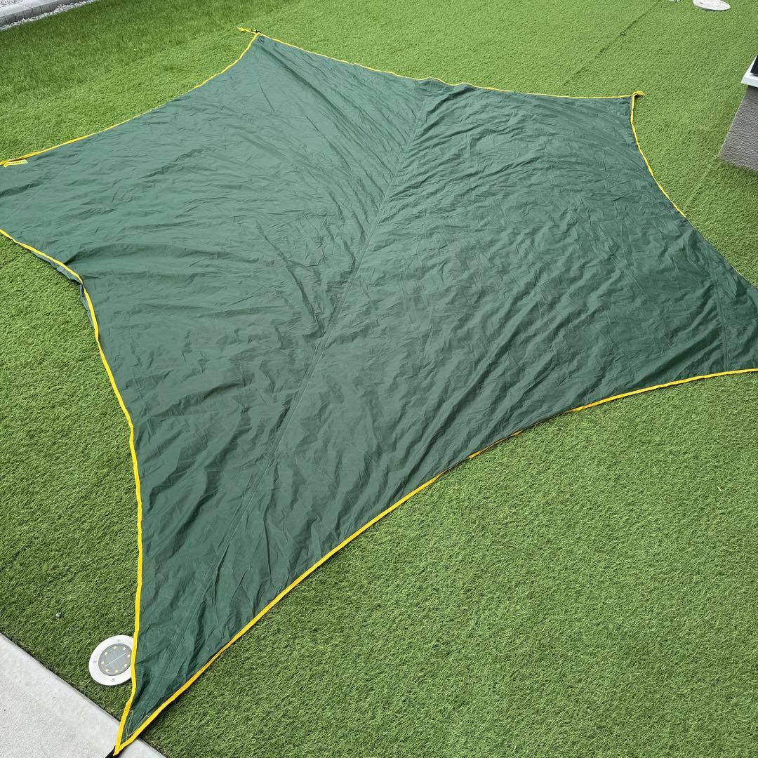 希少廃盤品　ムササビウイング13ft.SilNY 山旅ver グリーン　タープ