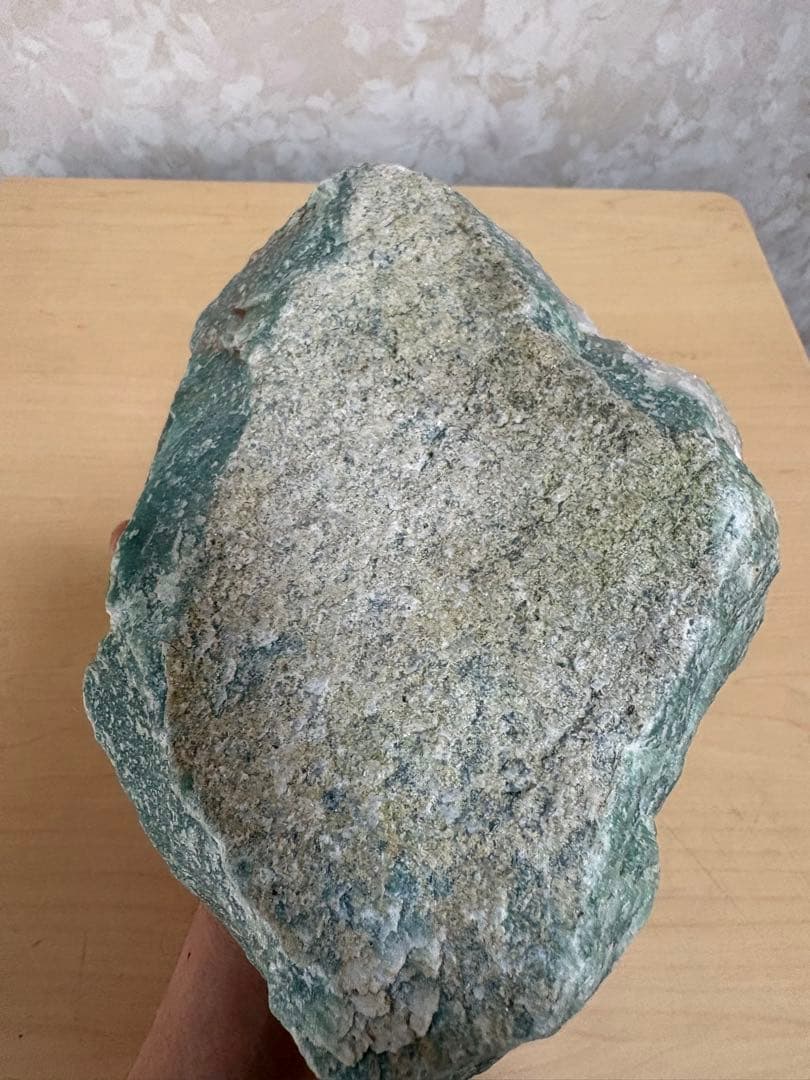 インド産　大型天然アベンチュリン原石約4679g インド翡翠　置き物　制作素材