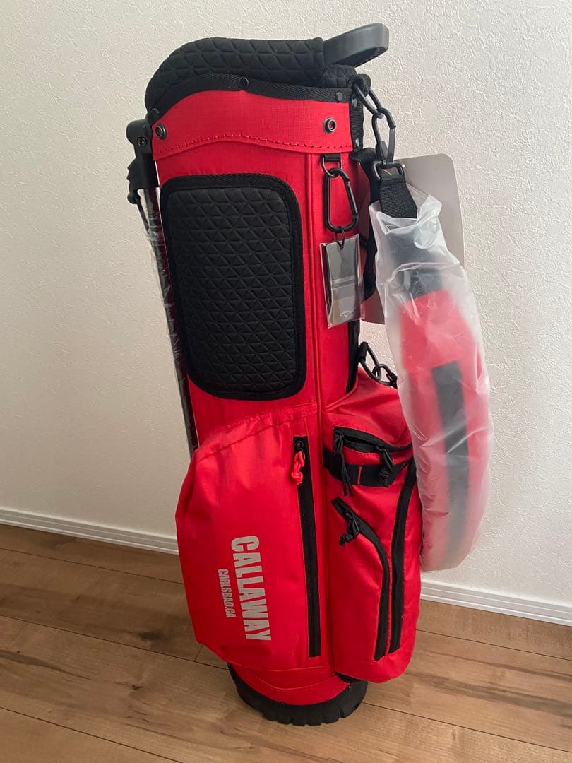 新品　未使用　CALLAWAY キャディバッグ レッド
