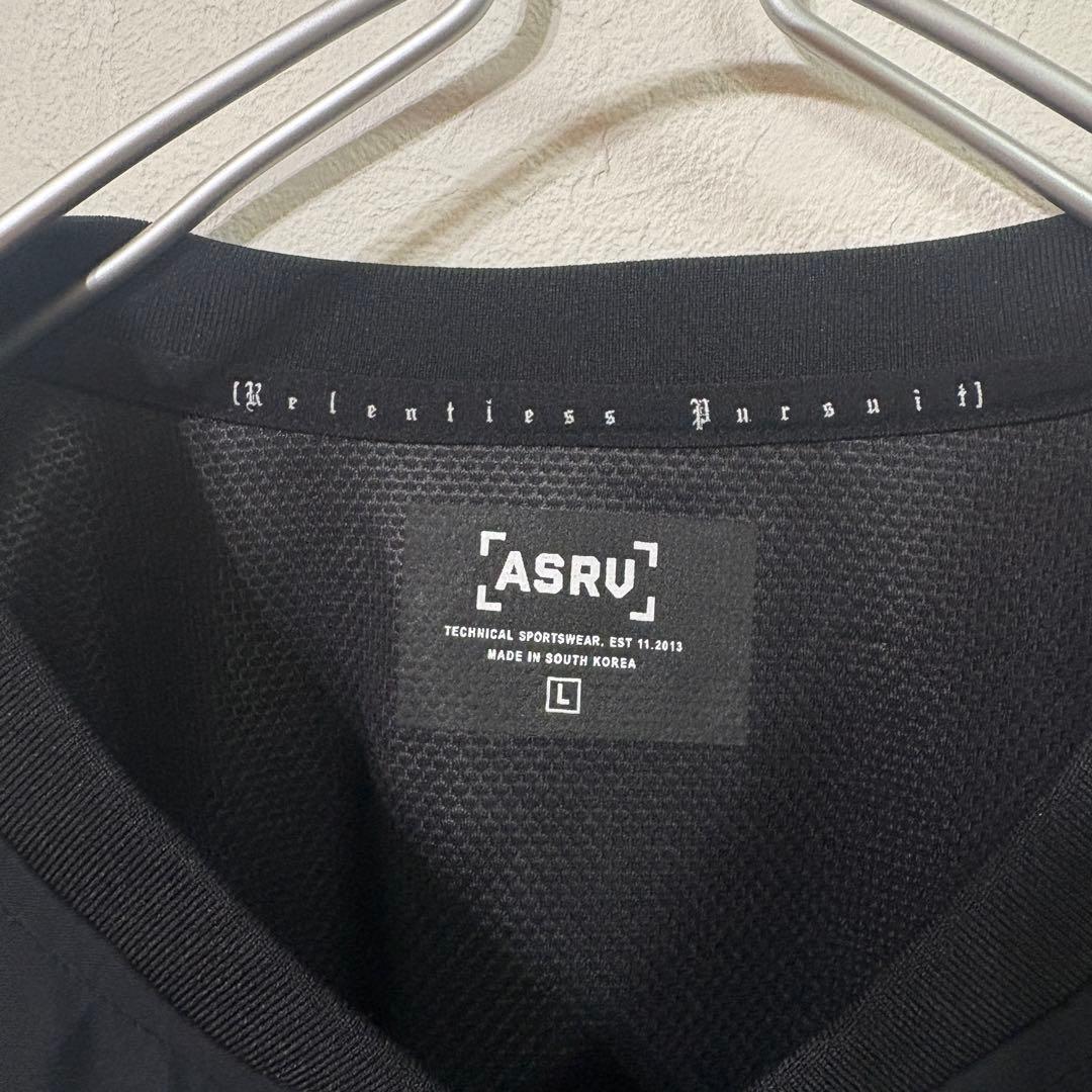 【ASRV】美品アスルー　ハーフジップ半袖ブルゾン　韓国　ブラック