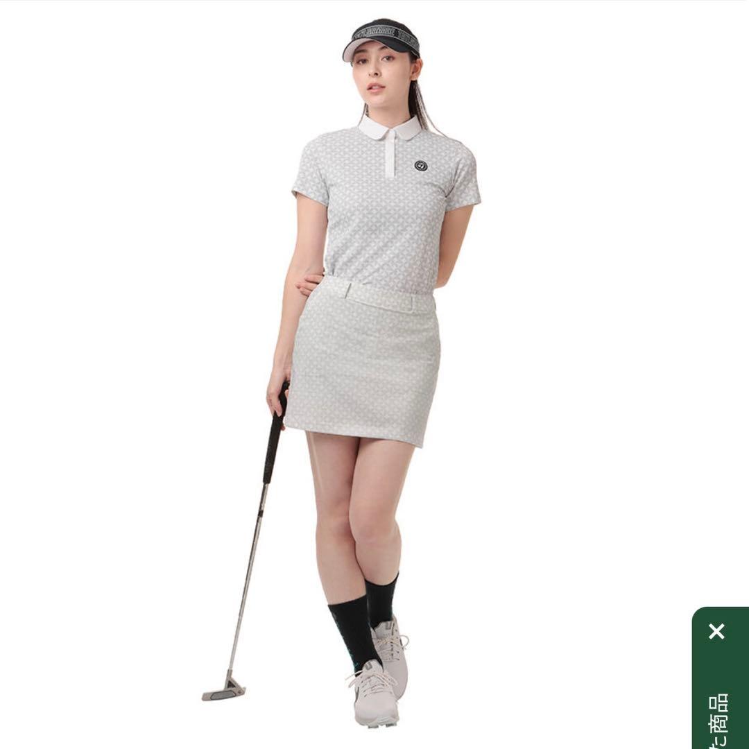【TaylorMade】S 新品✨総柄ロゴスカート　インナー付スカート