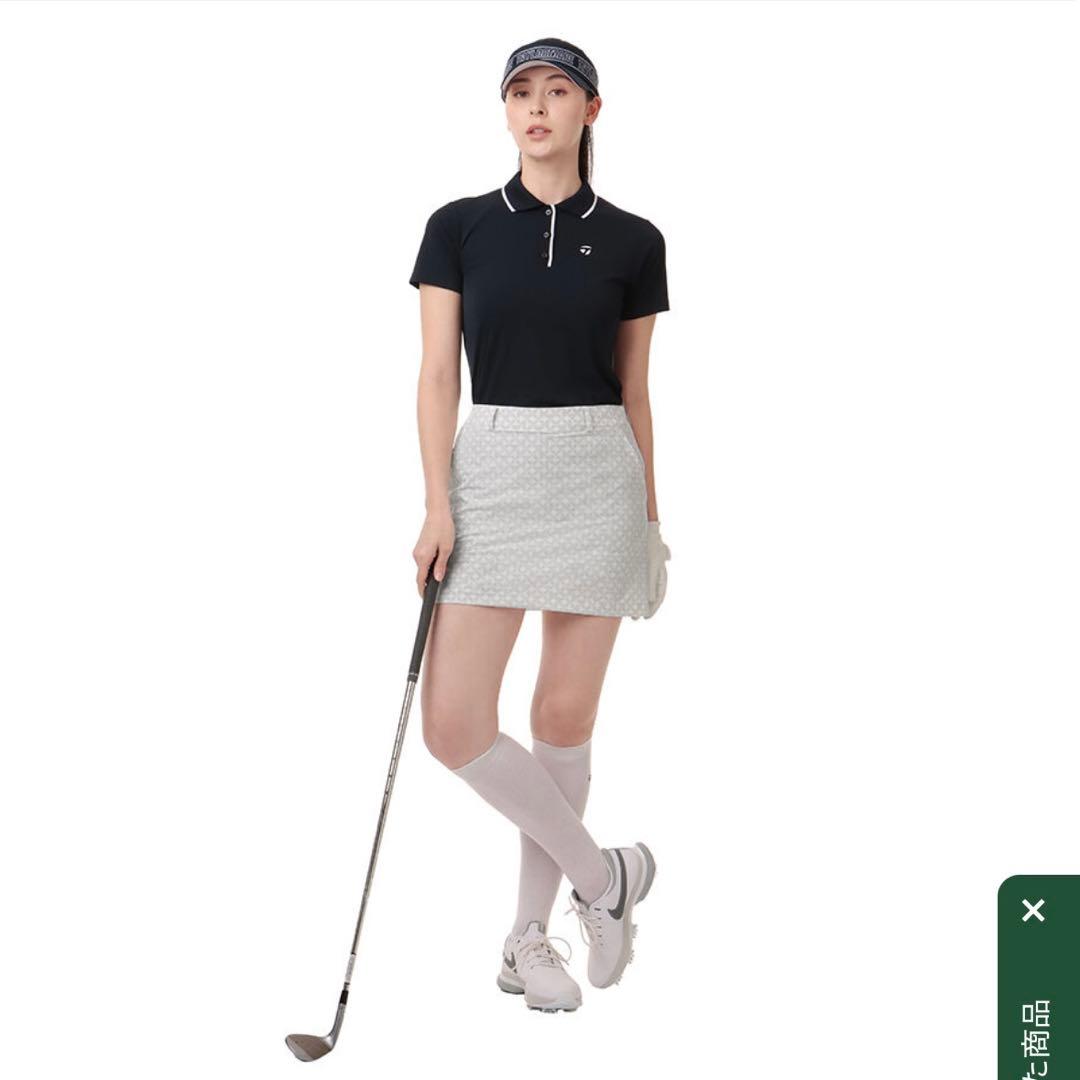 【TaylorMade】S 新品✨総柄ロゴスカート　インナー付スカート