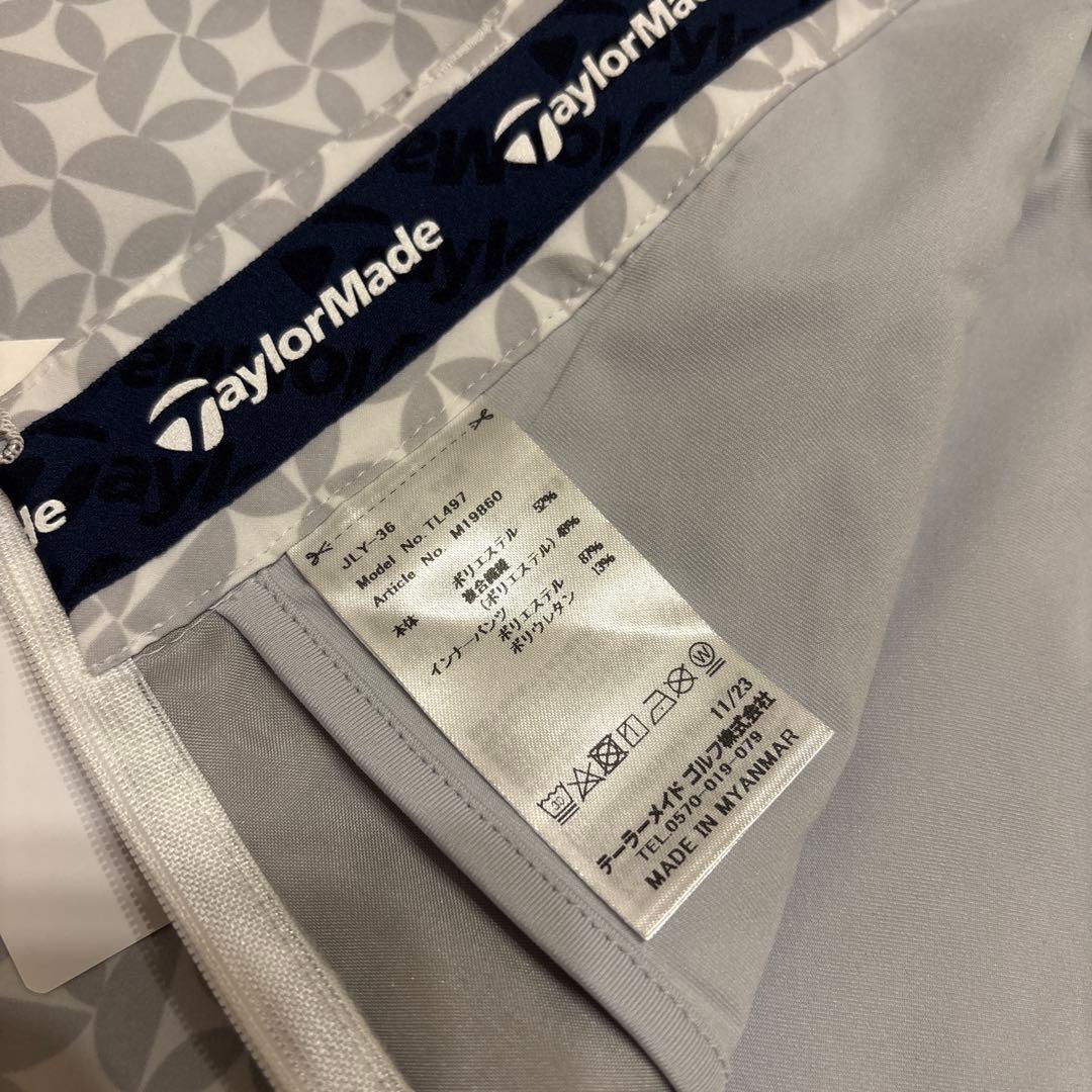 【TaylorMade】S 新品✨総柄ロゴスカート　インナー付スカート