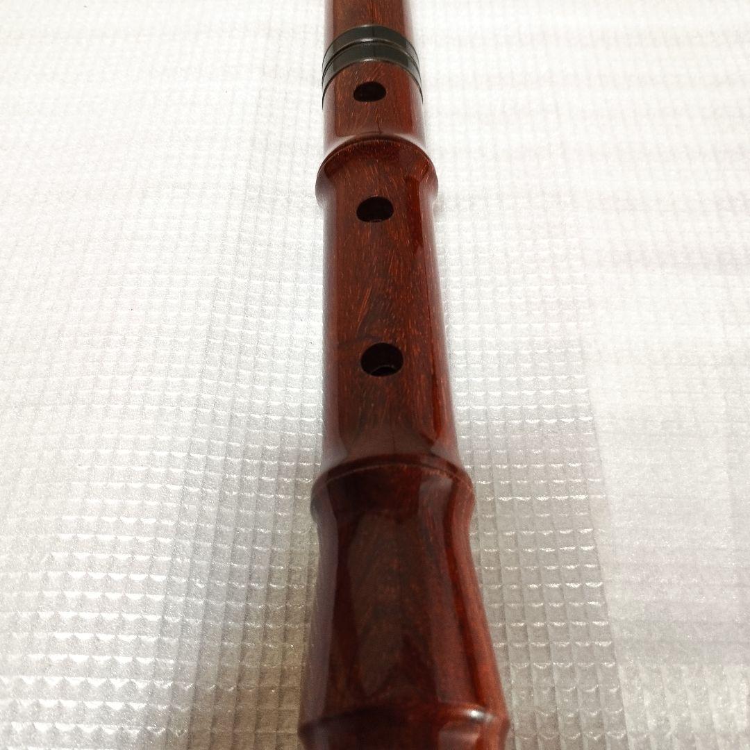 尺八 紅紫檀 　　薫風　和楽器　木製　YW58