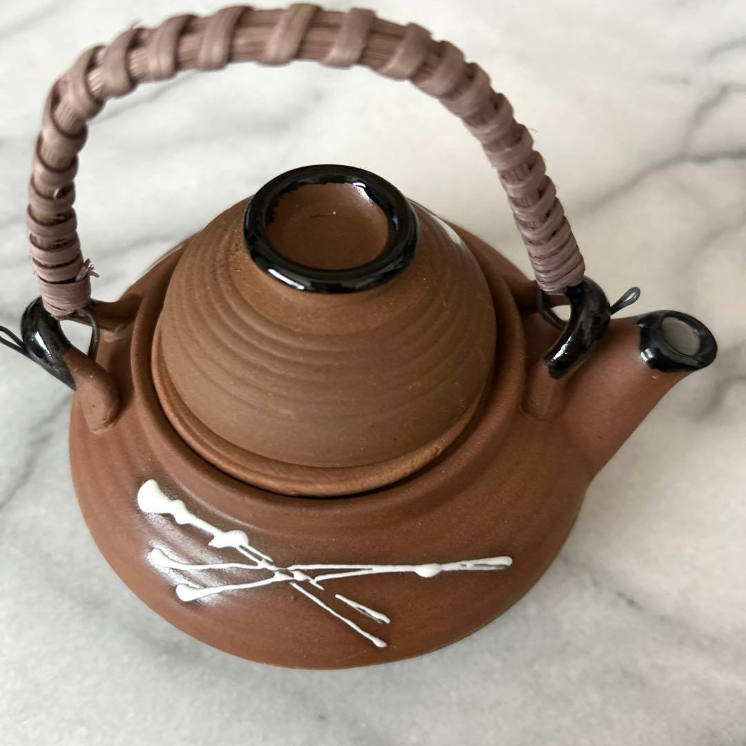 松葉平形土瓶蒸し器　6客