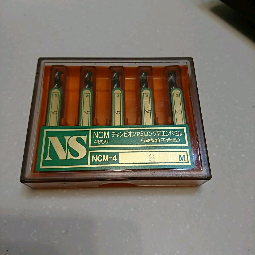 NS NCM-4   チャンピオンセミロング刃  ф6  (４枚刃) ５本