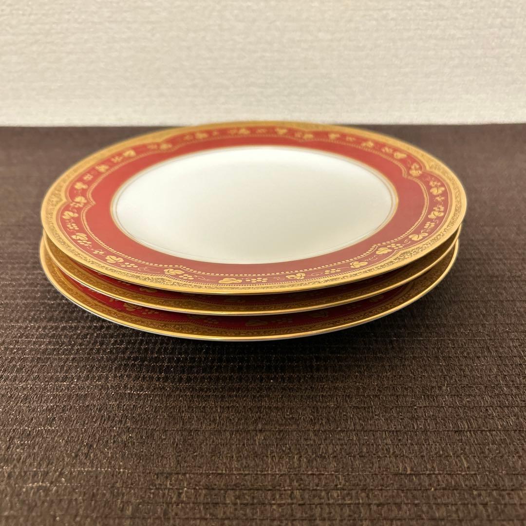 大倉陶園　アレキサンドリーヌ　デザートプレート　20cm 金彩金蝕マロン