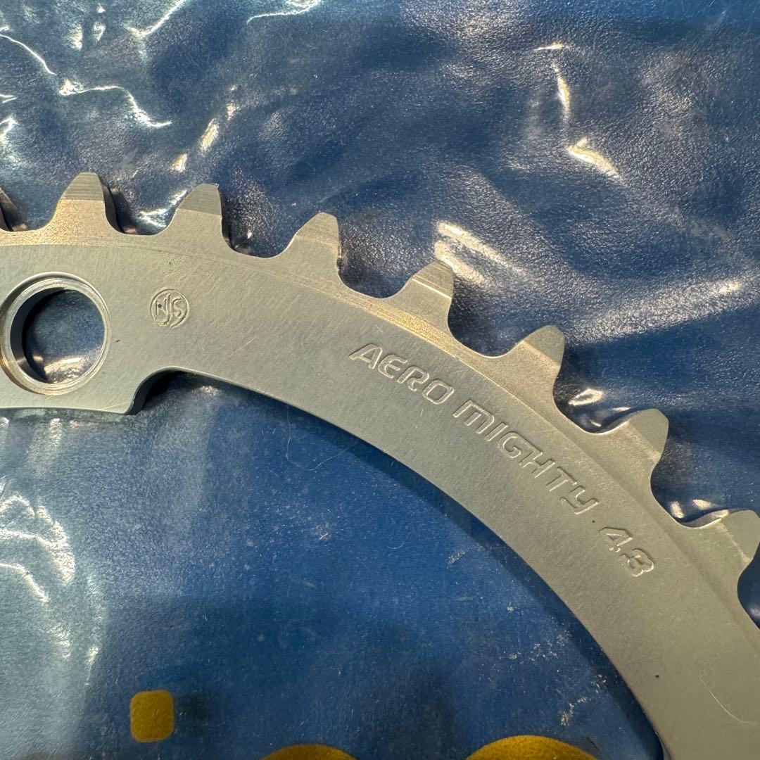 Sugino Aero Mighty 43T チェーンリング　厚歯　njs